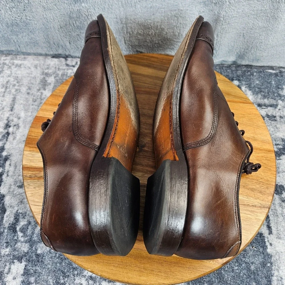 Allen Edmonds Fifth Avenue Shoes Mens Size 10.5 D Brown Cap Toe Dress Oxford